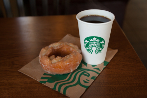 Nice photo of Starbucks Coffee and Donut