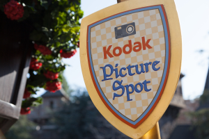 Nice photo of Kodak Picture Spot sign at Disneyland