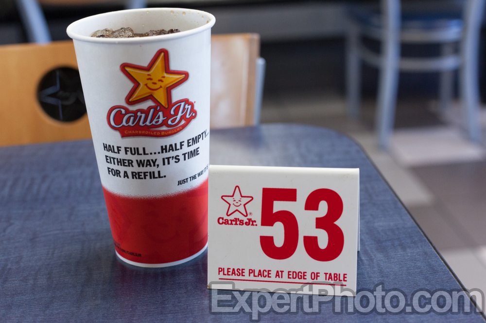 Nice photo of Carls Jr Table Number