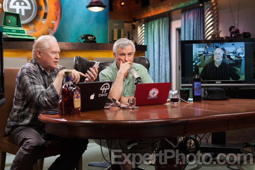 Nice photo of TWiT Brickhouse Leo Laporte and John C Dvorak