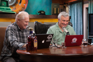 Nice photo of TWiT Brickhouse Leo Laporte and John C Dvorak