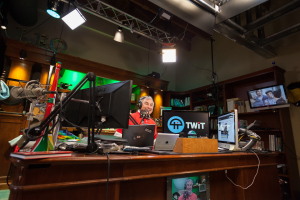 Nice photo of The Tech Guy Show Leo Laportes Office