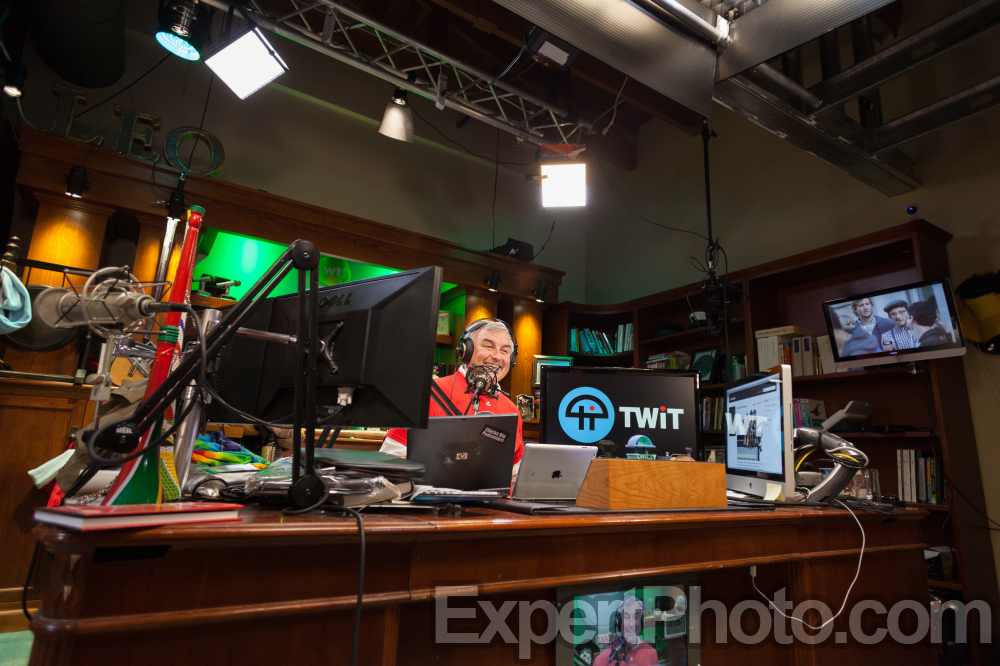 Nice photo of The Tech Guy Show Leo Laportes Office