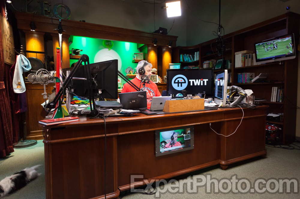 Nice photo of The Tech Guy Show Leo Laportes Office