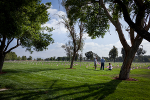 Nice photo of Riverside National Cemetery Memorial Day