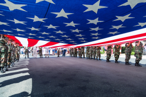 Nice photo of Young Marines American Flag Temecula 4th of July parade