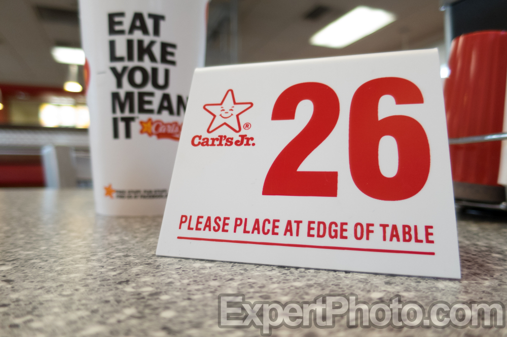 Nice photo of Carls Jr Table Number 26