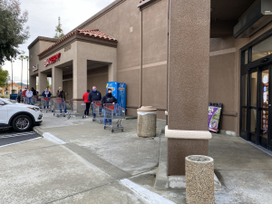 Nice photo of Grocery Store Quarantine Line