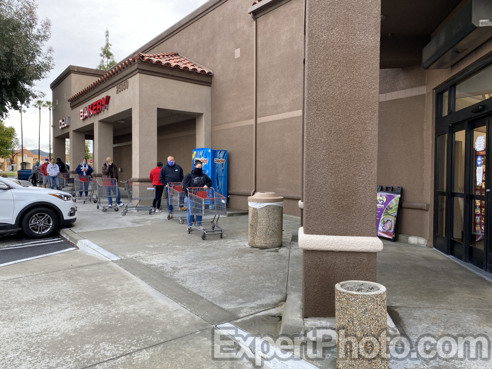Nice photo of Grocery Store Quarantine Line