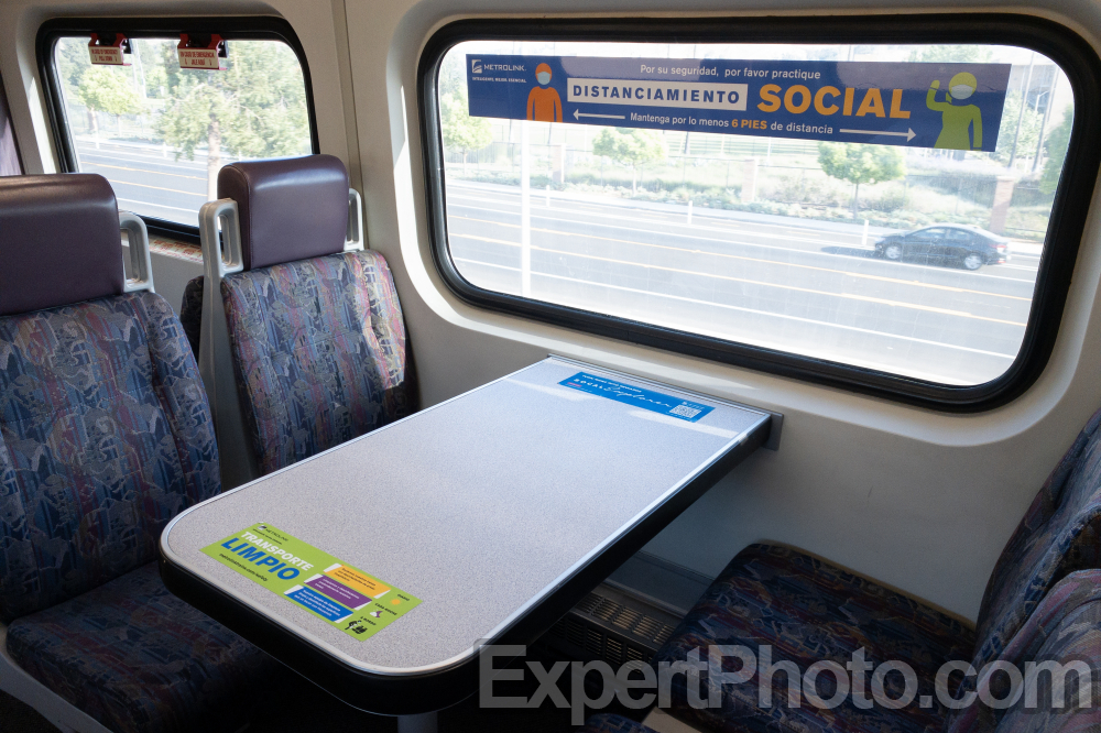 Nice photo of Inside a Metrolink Train
