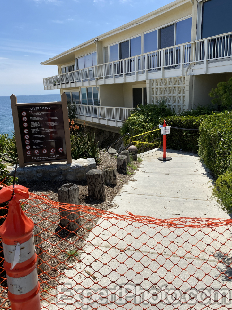 Nice photo of Laguna Beach Quarantine Signs