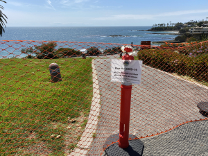 Nice photo of Laguna Beach Quarantine Signs
