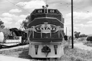 Nice photo of Santa Fe 108 Southern California Railway Museum.