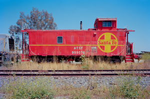 Nice photo of Santa Fe Caboose 999076 Southern California Railway Museum