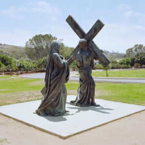 Nice photo of Jesus and Mary Statue at Mission San Luis Rey