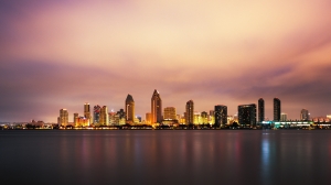 Nice photo of San Diego Skyline Sunrise