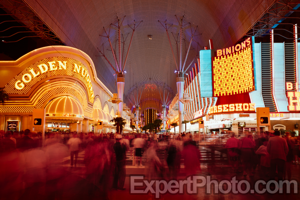 Nice photo of Fremont Street Experience late 1990s