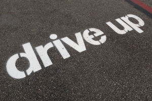 Nice photo of Target Drive Up Painted on Asphalt