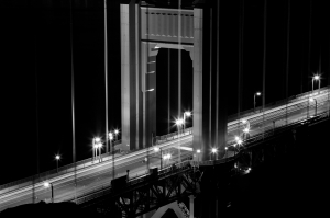 Nice photo of Golden Gate Bridge from Battery Spencer at Night