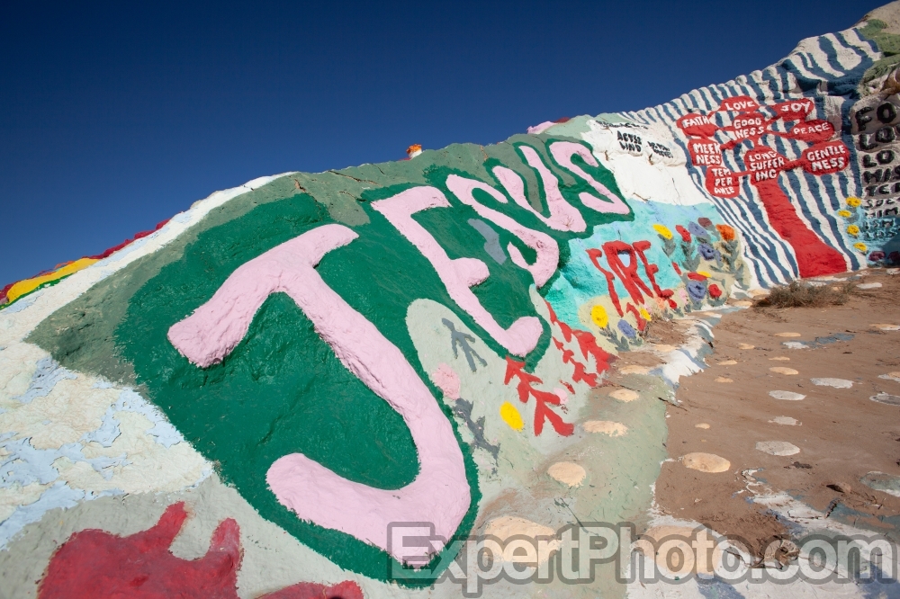 Nice photo of Salvation Mountain