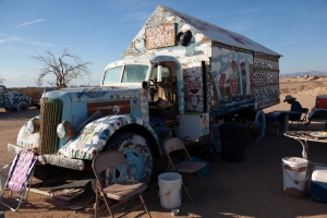 Nice photo of Leonard Knight Truck