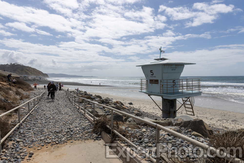 Nice photo of Torrey Pines State Beach Covered in Rocks