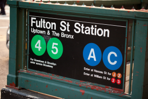 Nice photo of Fulton Street Station