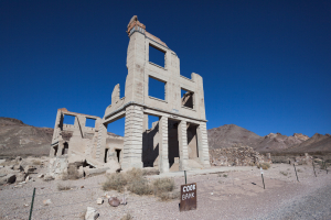 Nice photo of Cook Bank in Rhyolite