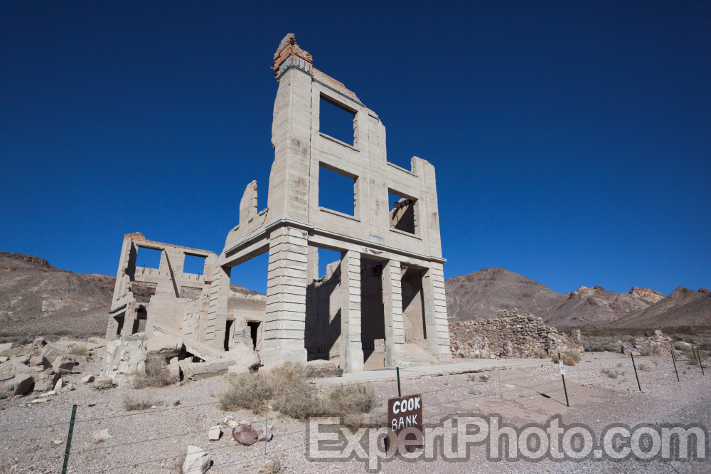 Nice photo of Cook Bank in Rhyolite
